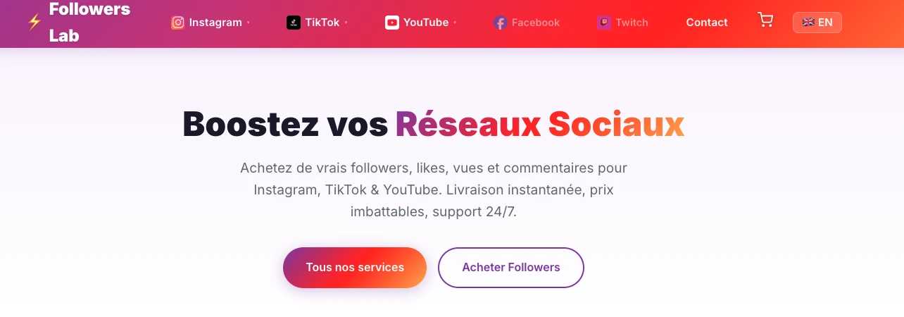Followers-Lab — piattaforma per comprare follower TikTok